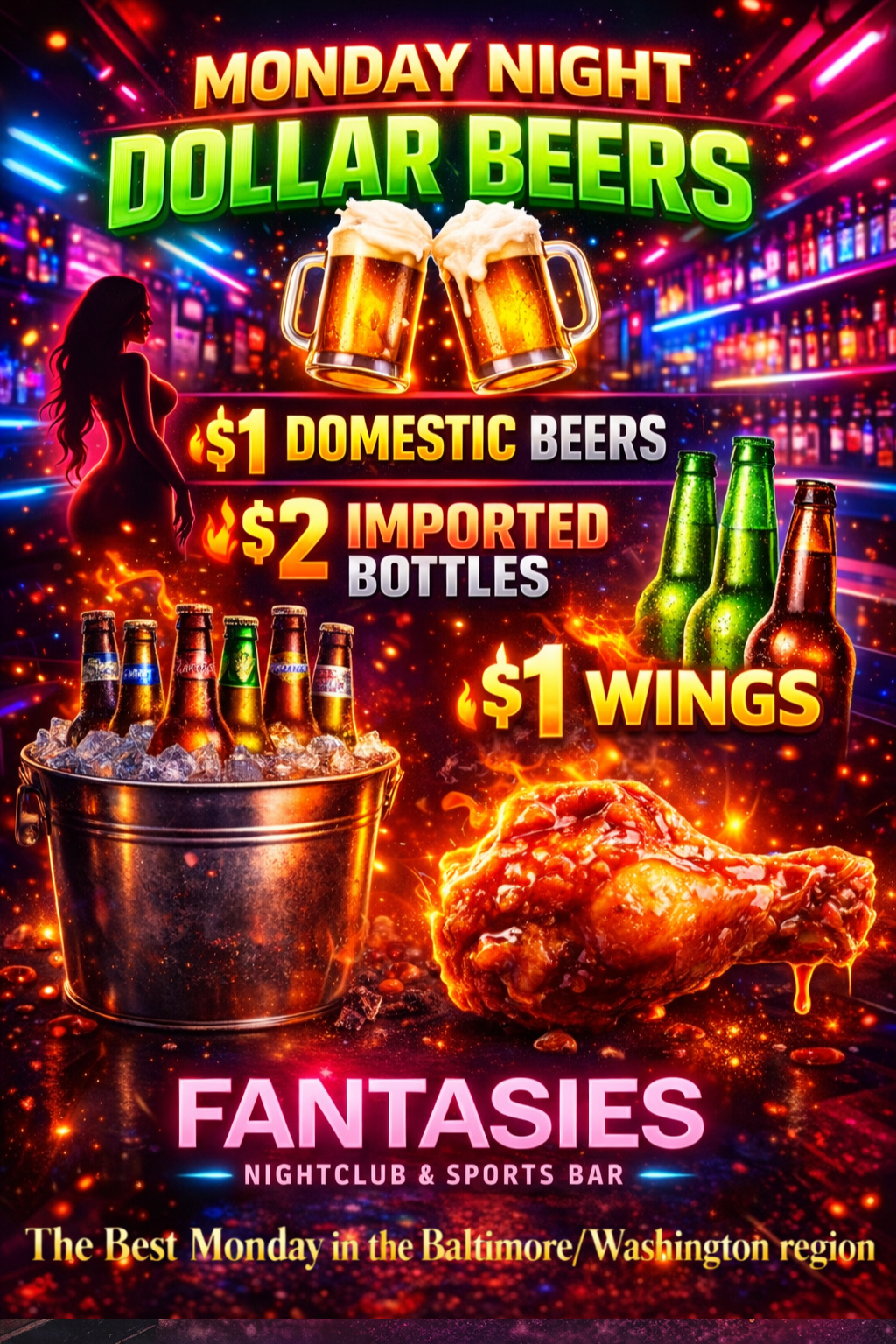 dollar beer dollar wings